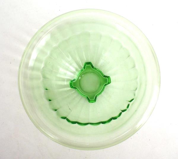 Swedemom Vintage Emerald Green Depression Glass Bowl 8 Ribbed Vintage Emerald Green Depression Glass Bowl 8 Ribbed Pattern Candy Dish