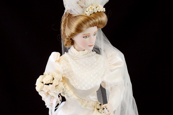 franklin heirloom dolls gibson girl bride