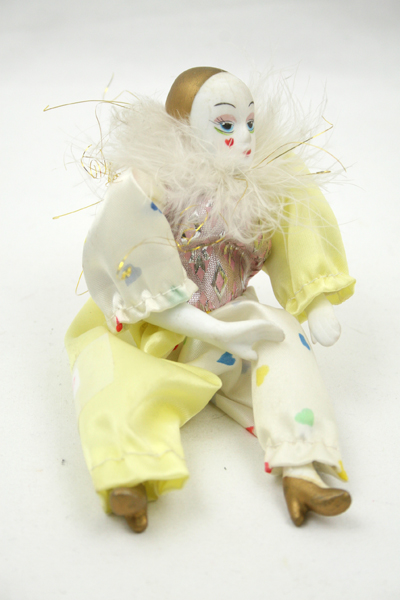 harlequin clown doll