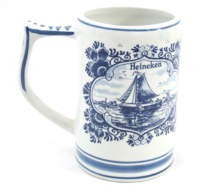 DELFT BLUE "Heineken" Beer Stein Holland eBay