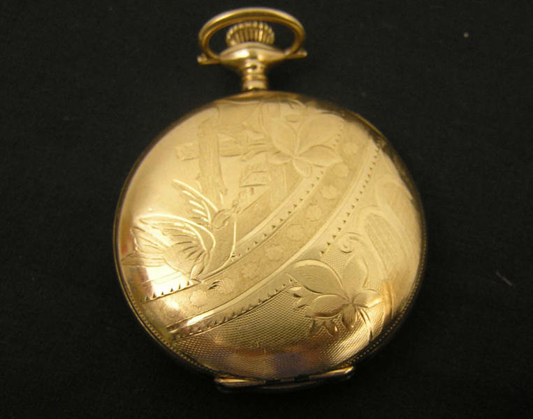 1886 Waltham Engraved Gold Antique Pocket Watch eBay