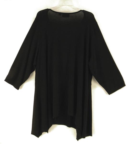avenue black scoop neck knit sweater with rhinestones avenue black scoop neck knit sweater with rhinestones