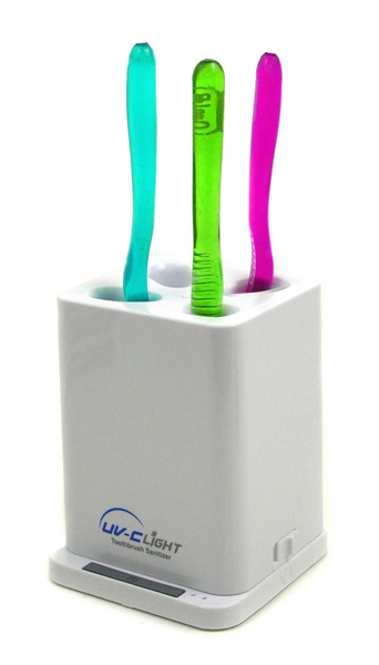 UV -C Light 4 Toothbrush Sanitizer Family Caddy Holder