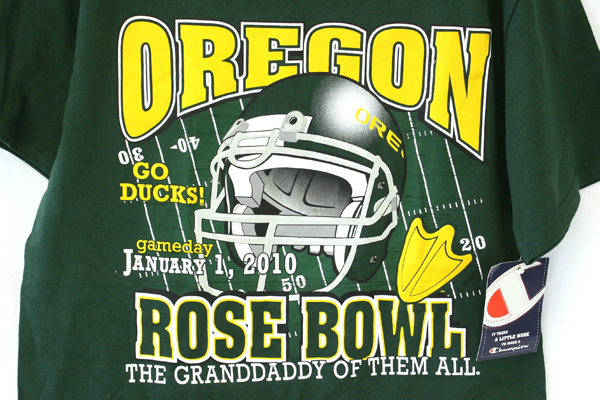 SwedeMom - OREGON Rose Bowl Jan.1st 2010 Size M 100% Cotton Green T ...