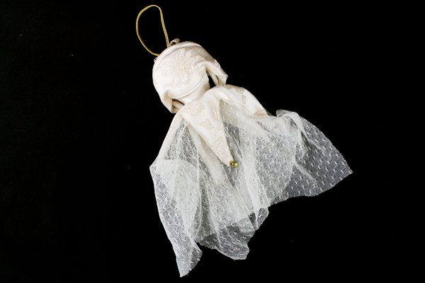 vintage porcelain baby faced harlequin head ornament jester