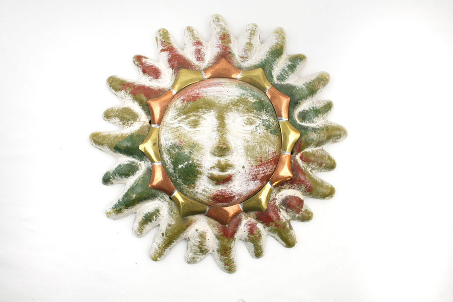 Ceramic Sun Garden Wall Hanging  