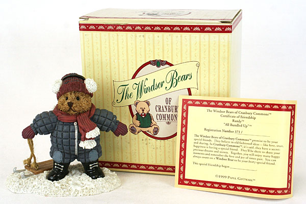 The Windsor Bears of Cranbury Commons Figurine   RANDY   All Bundled