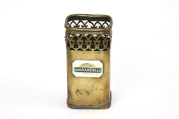Vintage Brass Ghirardelli Container