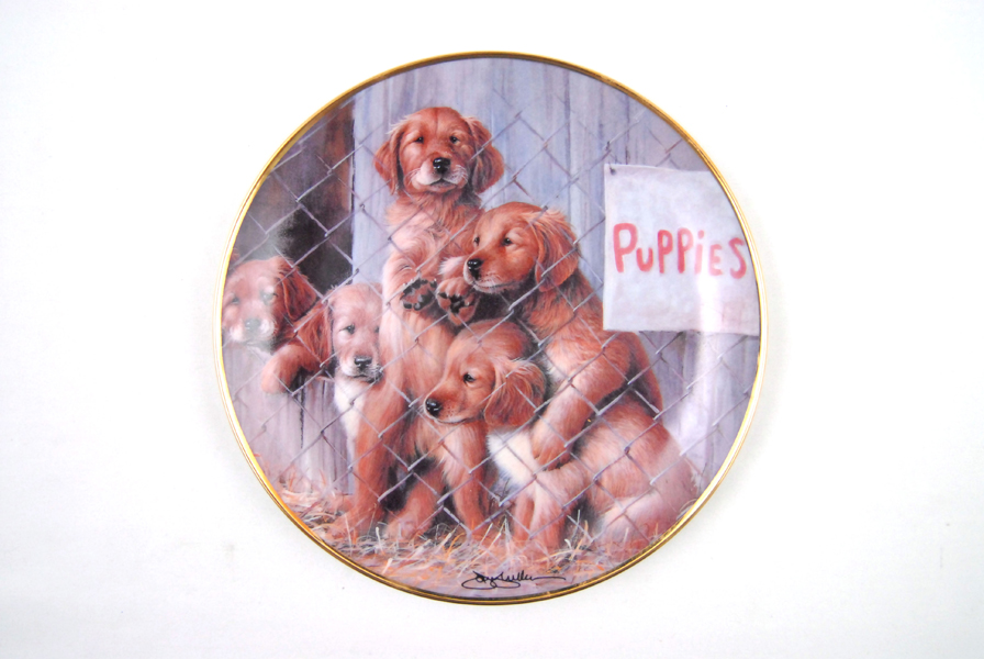 Franklin Mint ADOPT A PUPPY James Killen Plate