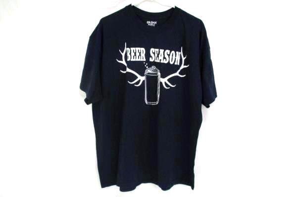 Deer Season Funny Beer Season Hunting Whitetail Buck Hunters T-shirt.