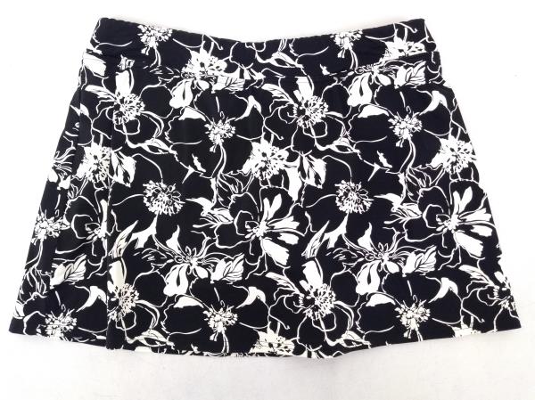 black and white swim skirt