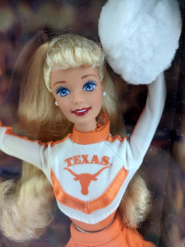 Vintage 1996 Barbie UT University of Texas Longhorns Cheerleader Doll