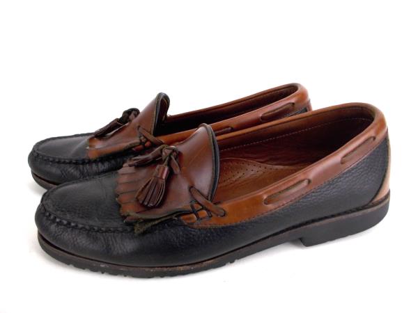 Brown Leather Tassel Loafers 