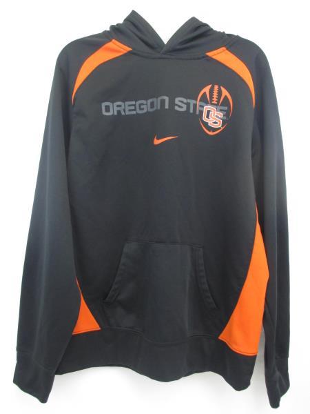 black and orange hoodie nike