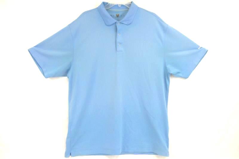 light blue nike polo