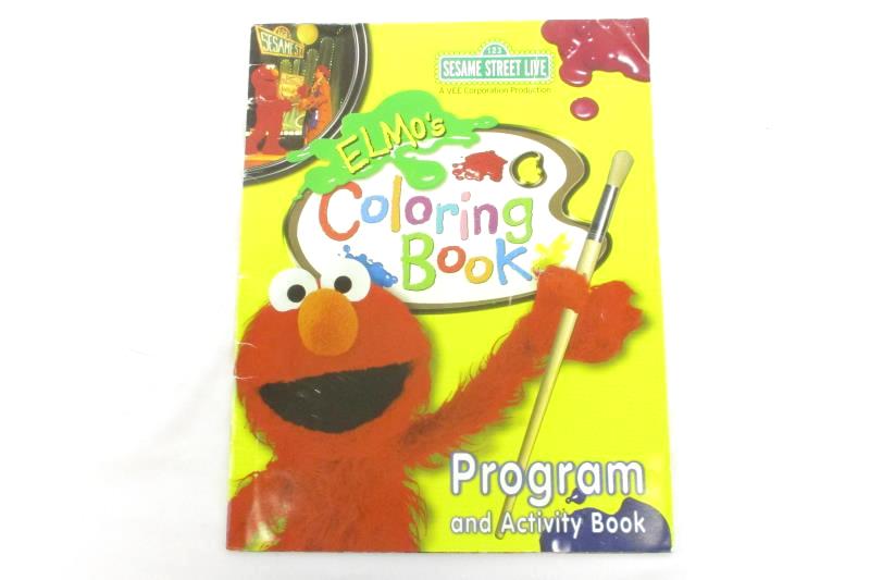 Sesame Street Live Elmo's Coloring Book Program And Activity Book 14in