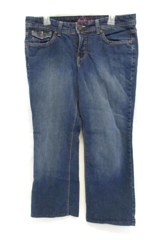 Gloria Vanderbilt Flare Leg Denim Jeans Button Pockets Women's Size 10 ...