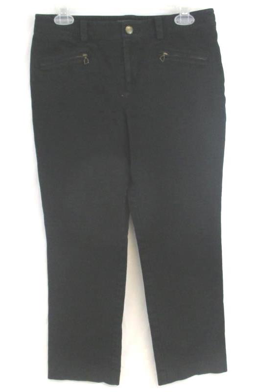 black jeans with zipper pockets