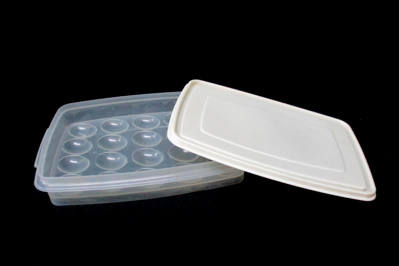 Rubbermaid 20 Egg Plastic Storage Container With Lid For Boiled or